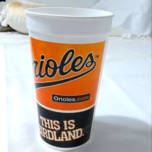 Baltimore Orioles MLB Schedule 2008 Orange and Black Plastic Cup Coca Cola